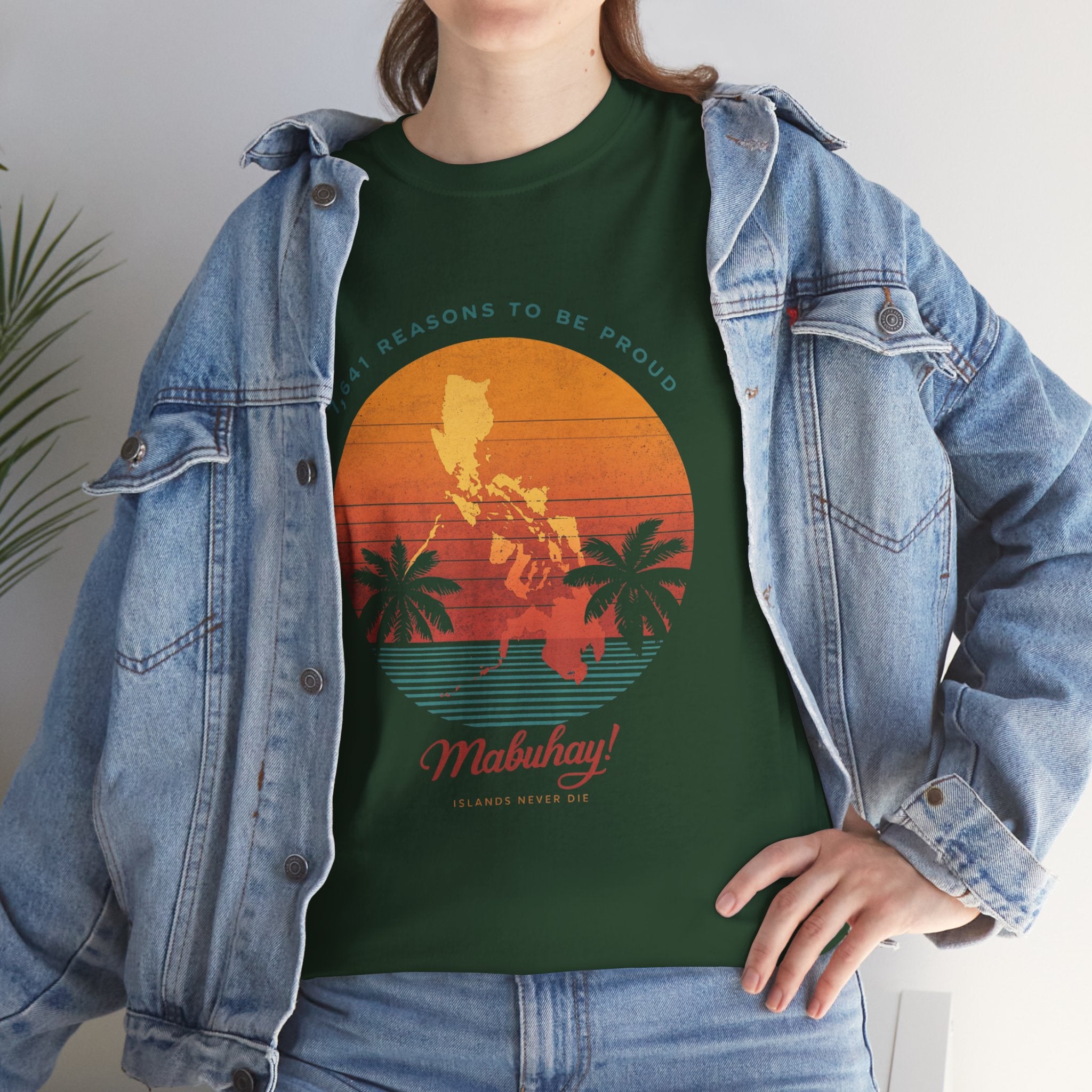 T-Shirt - 'Mabuhay' Tropical Sunset Philippines Pride Tee