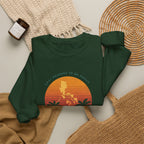 Filipino Crewneck Sweatshirt "Proud to Be Pinoy" Retro Sunset Pullover, Philippines Pride Apparel, Heritage Graphic Sweatshirt