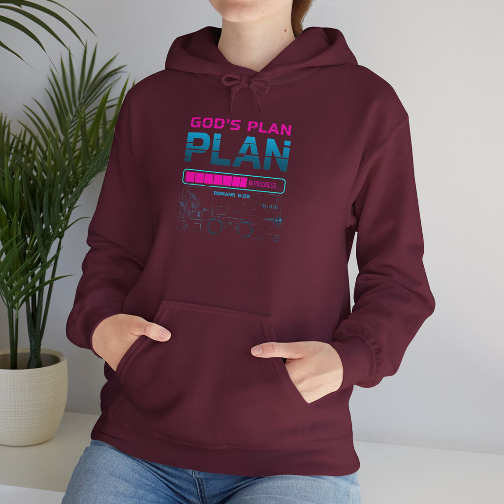 God's Plan Hoodie — Faith-Inspired Retro Graphic Sweatshirt