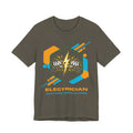Electrician T‑Shirt - Skilled Hands Lightning Crew Tee