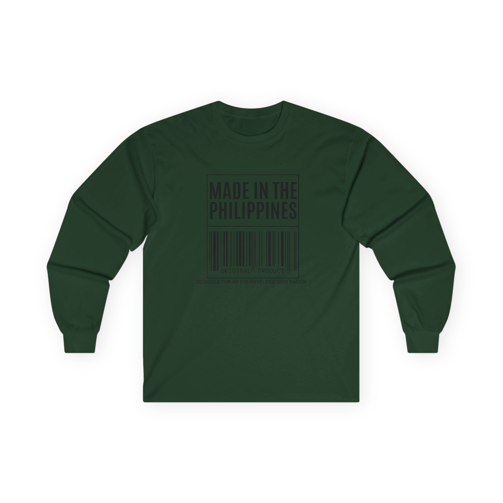 Made in the Philippines Long Sleeve Tee — Barcode Pride Shirt