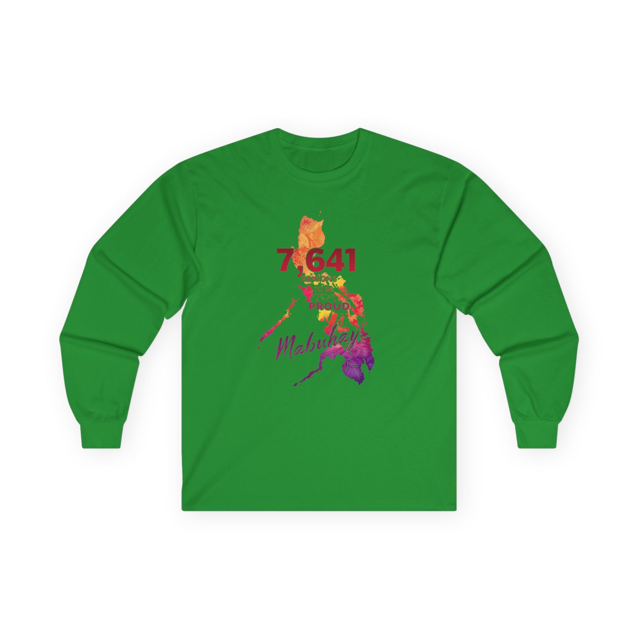 Philippines Map '7,641 Proudly Pinoy' Long Sleeve Tee