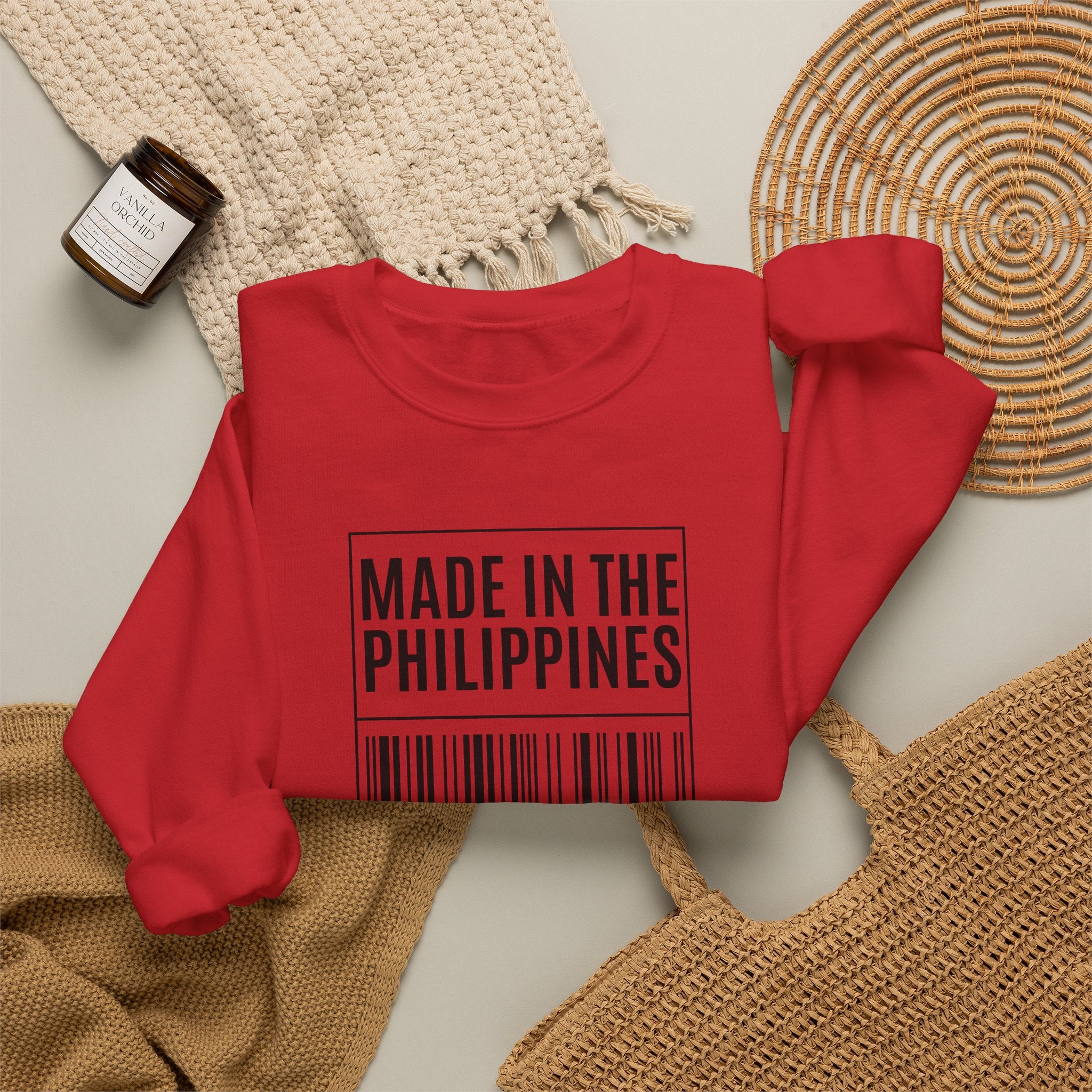 Made in the Philippines Sweatshirt — Barcode Pride Crewneck