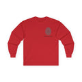 Fingerprint Graphic Long Sleeve Christian Tee — Heavenly Crafted Chest Print