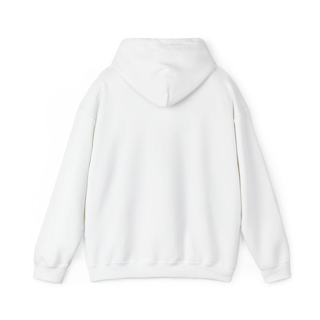Hoodie "One Faith One Family One Praise" Minimal Heartbeat Faith Script - White Pullover