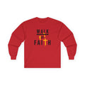 Long Sleeve Tee — "Walk by Faith" Christian Inspirational Shirt