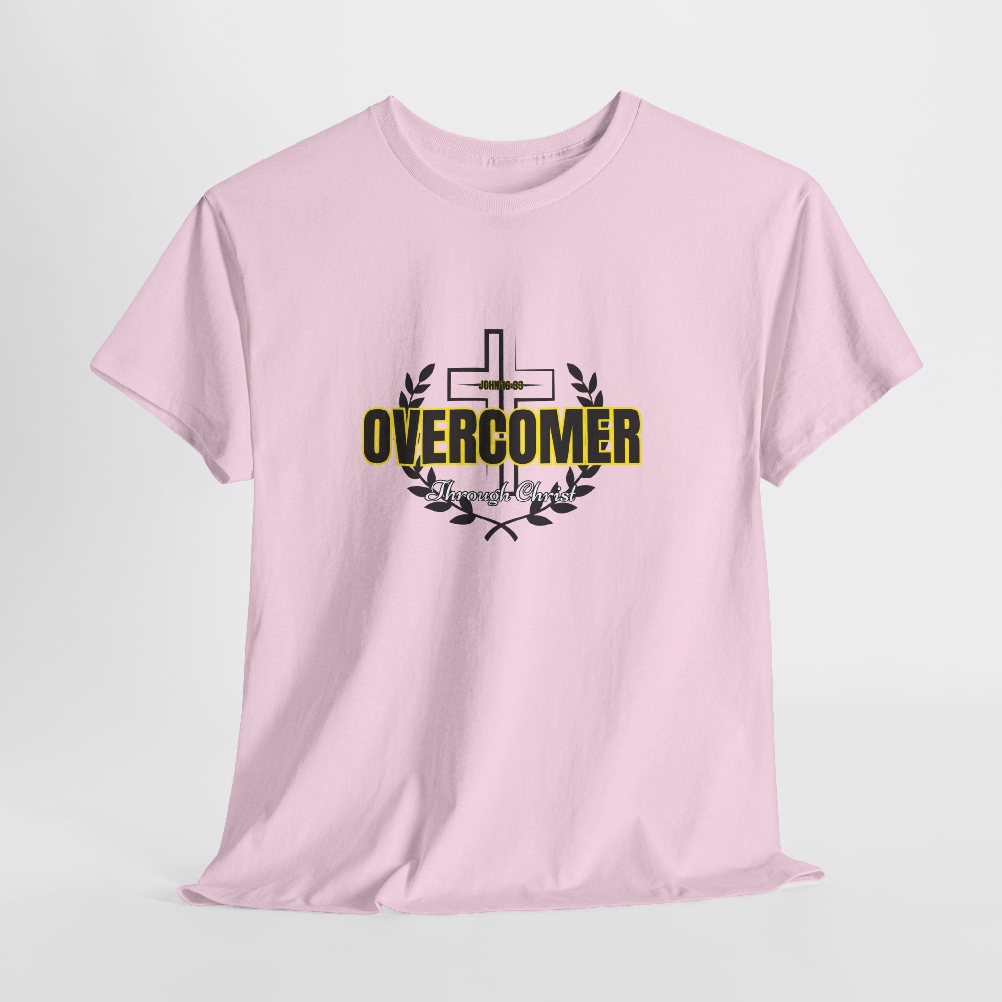 Overcomer Cross T-Shirt — Inspirational Christian Faith Tee