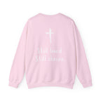 Christian Crewneck Sweatshirt — "Not Perfect, Forgiven" (Romans 5:8)