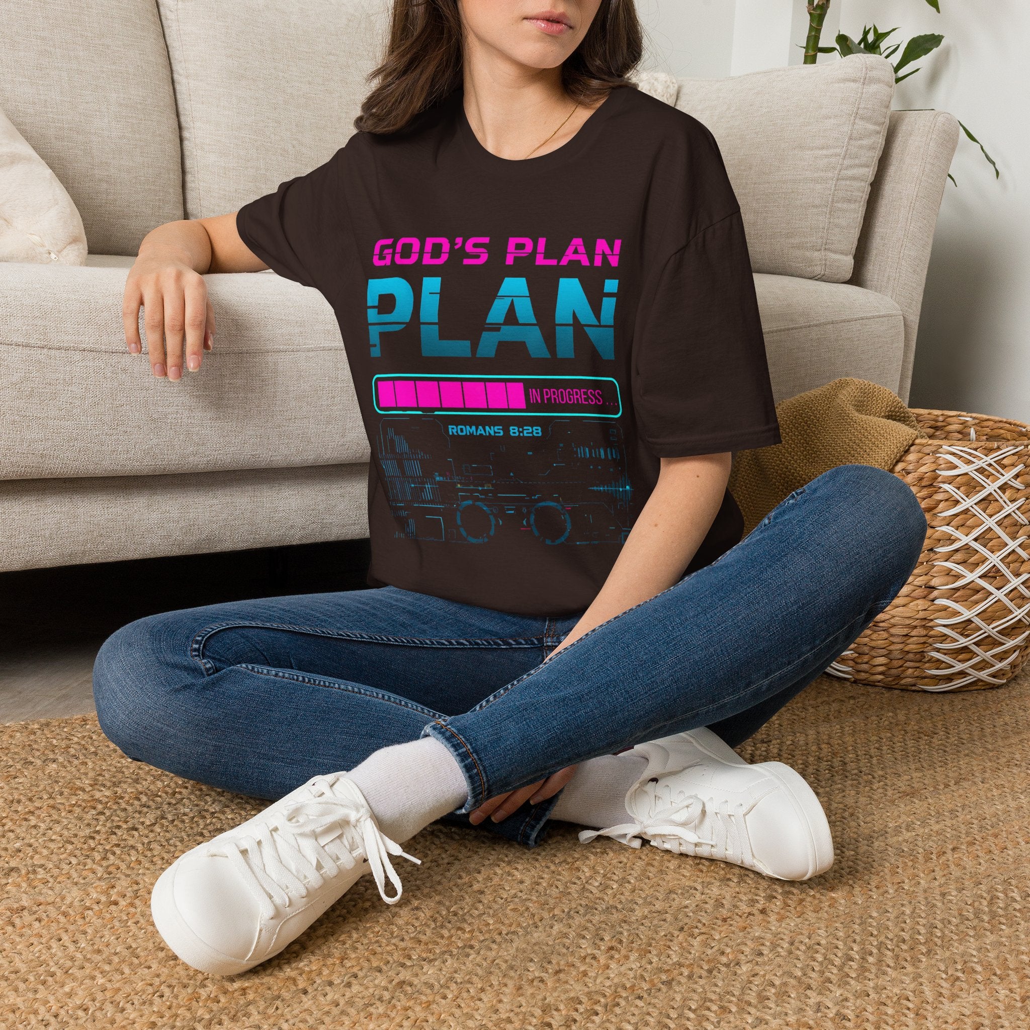 God's Plan 'In Progress' T-Shirt — Christian Faith Graphic Tee