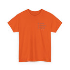 Black Text-Pattern T-Shirt — Seen Known Saved Christian Typography Graphic Tee