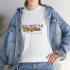 Seek First the Kingdom Tee — Christian Faith Graphic T-Shirt (Matthew 6:33)
