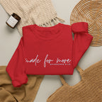Christian Crewneck Sweatshirt "Made For More" Ephesians 2:10 Pullover, Inspirational Scripture Apparel, Faith Graphic Sweatshirt