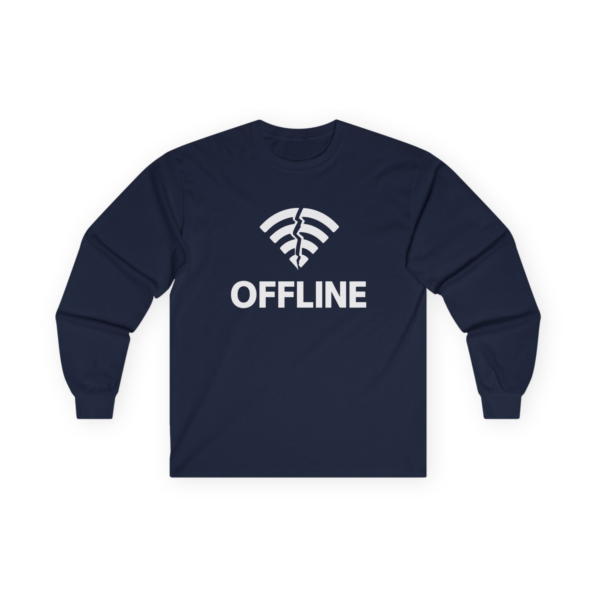 Offline Long Sleeve Christian Tee — ‘Go Into Your Room, Close the Door and Pray’ Graphic