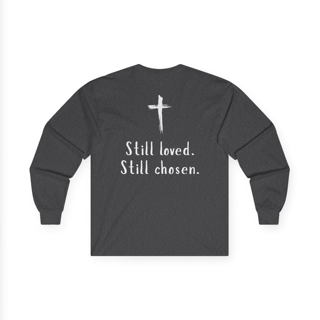 Not Perfect But Forgiven Long Sleeve Tee — Christian Faith Graphic Shirt