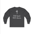 Not Perfect But Forgiven Long Sleeve Tee — Christian Faith Graphic Shirt