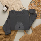 Christian Crewneck Sweatshirt "Heavenly Crafted" Fingerprint Pullover, Psalm 139 Identity Apparel, Unique Faith Graphic Sweatshirt
