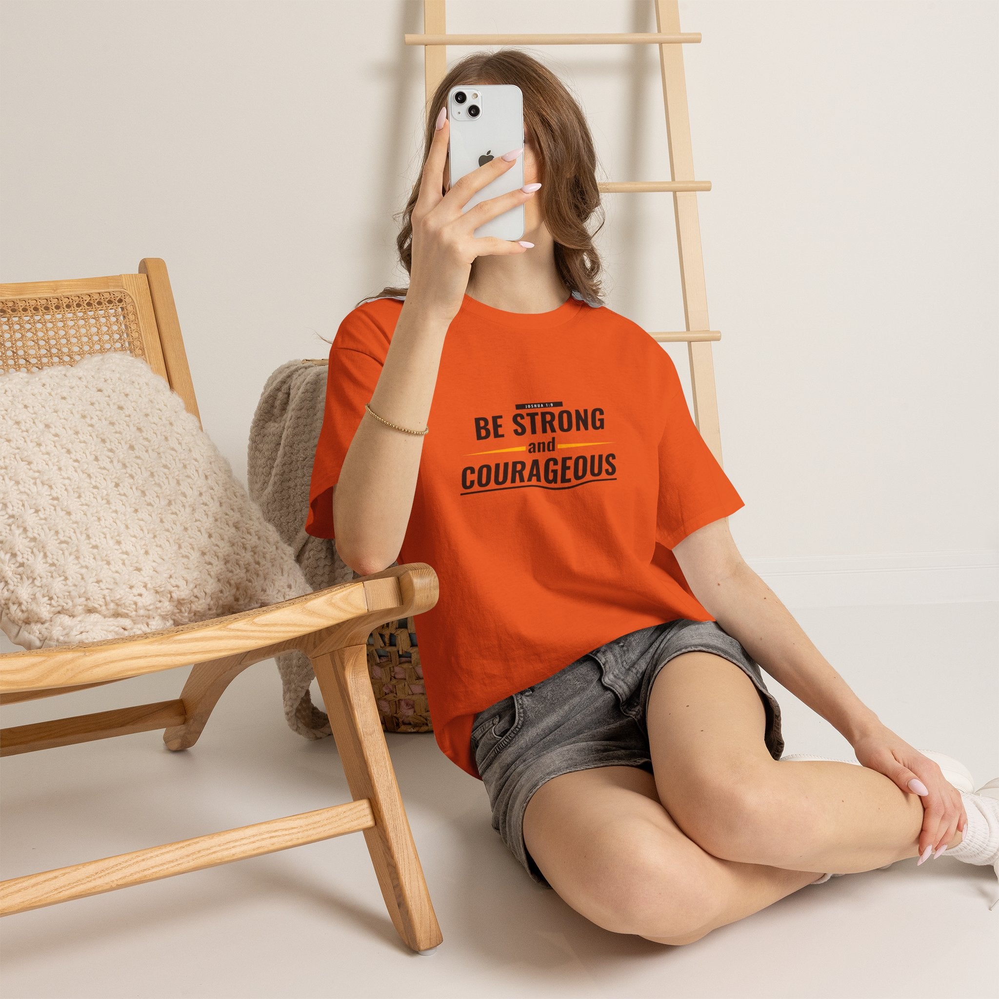 Be Strong and Courageous T-Shirt — Inspirational Faith Tee