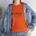 Seek First the Kingdom Tee — Christian Faith Graphic T-Shirt (Matthew 6:33)
