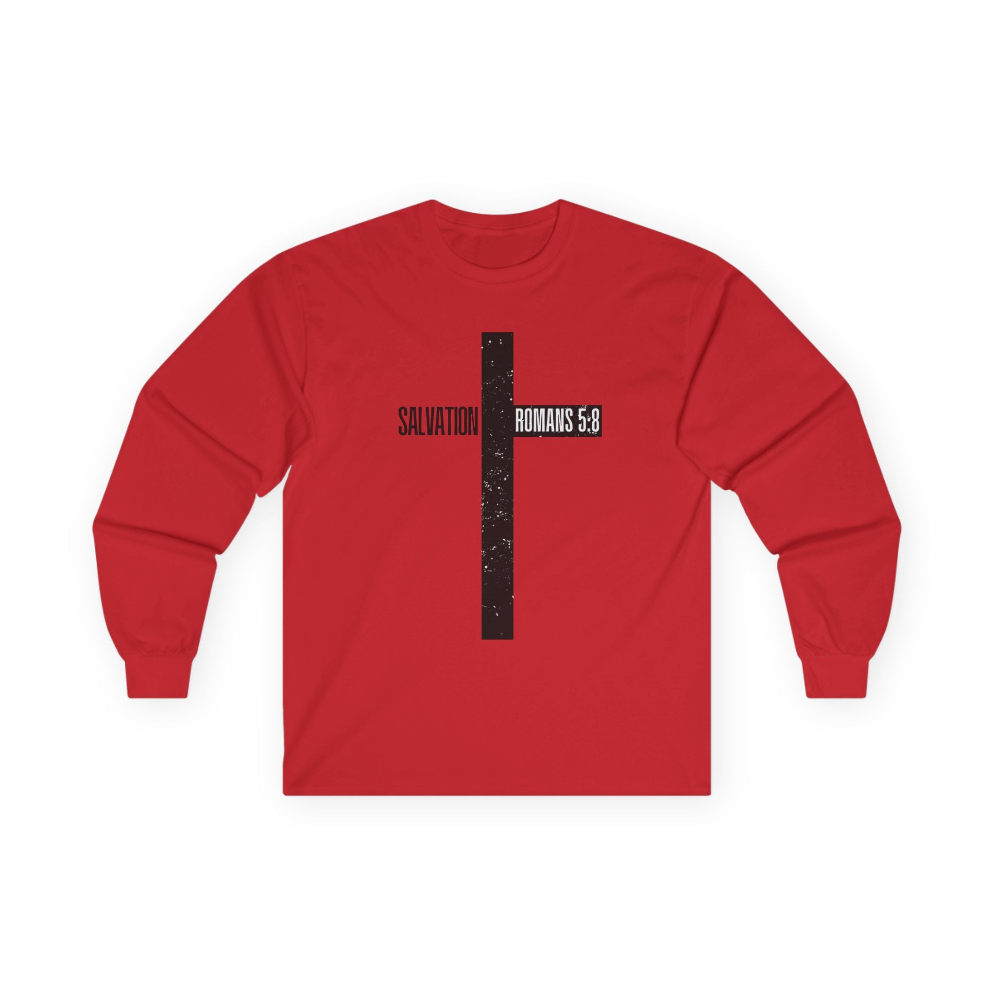 Salvation Romans 5:8 Cross Long Sleeve Tee