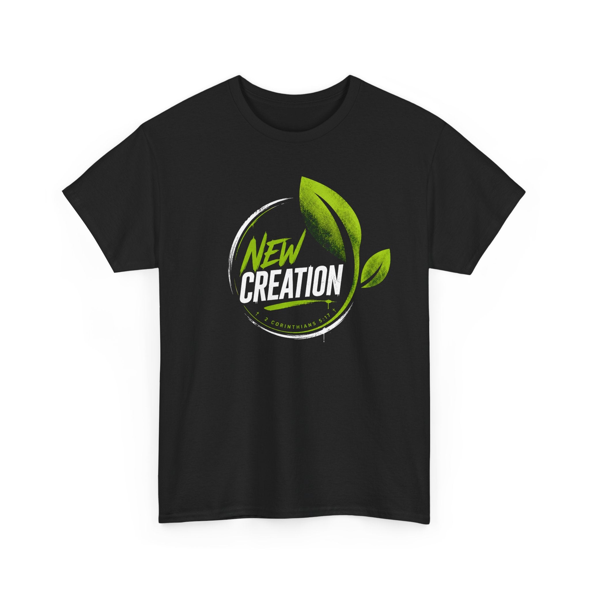 New Creation T-Shirt — Green Leaf Faith Tee