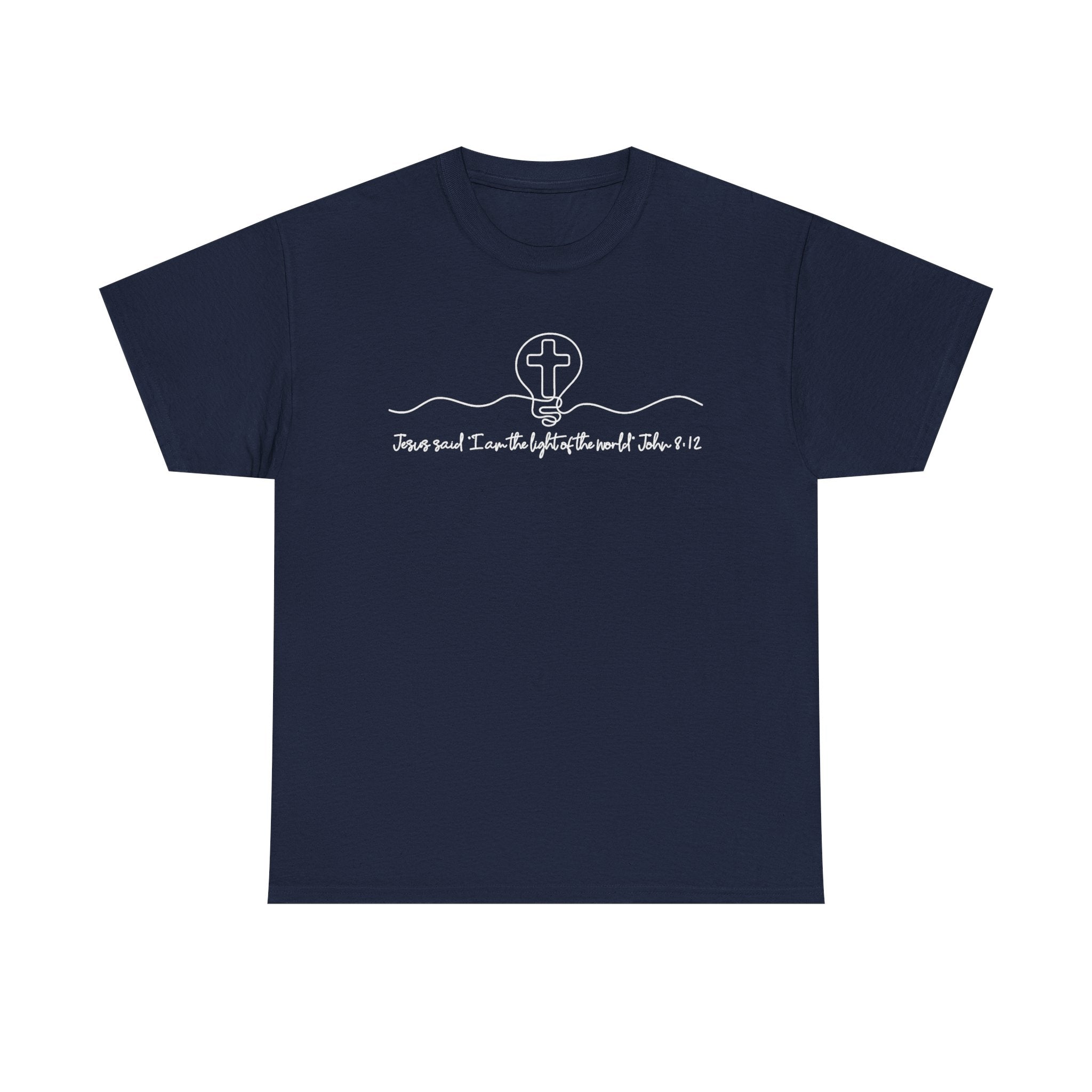 Christian Cross Graphic Tee — "Jesus and I Live By Faith" Inspirational Bible Verse Shirt
