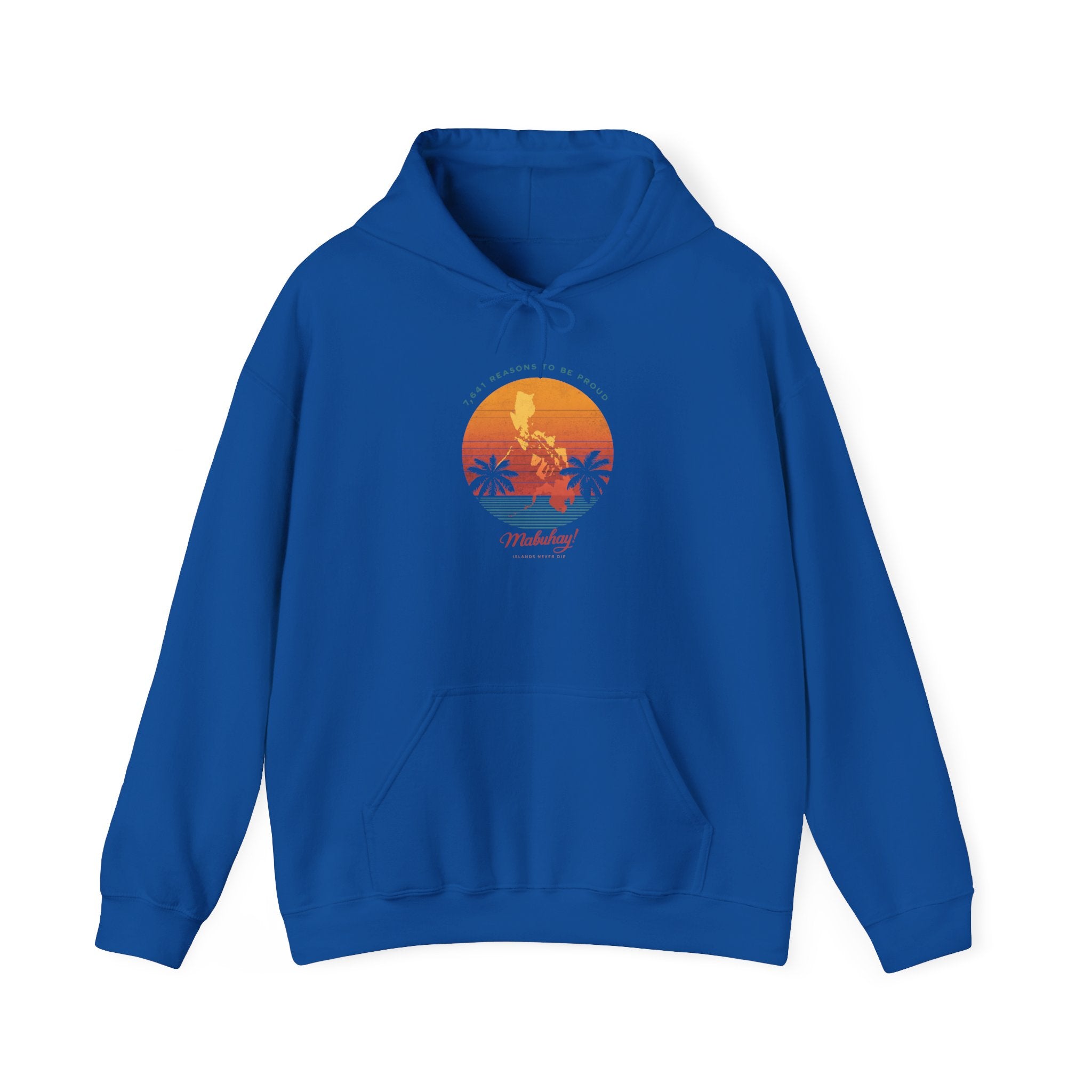 Hoodie • Mabuhay Sunset Palm Graphic — "Philippines" Retro Beach Vibes