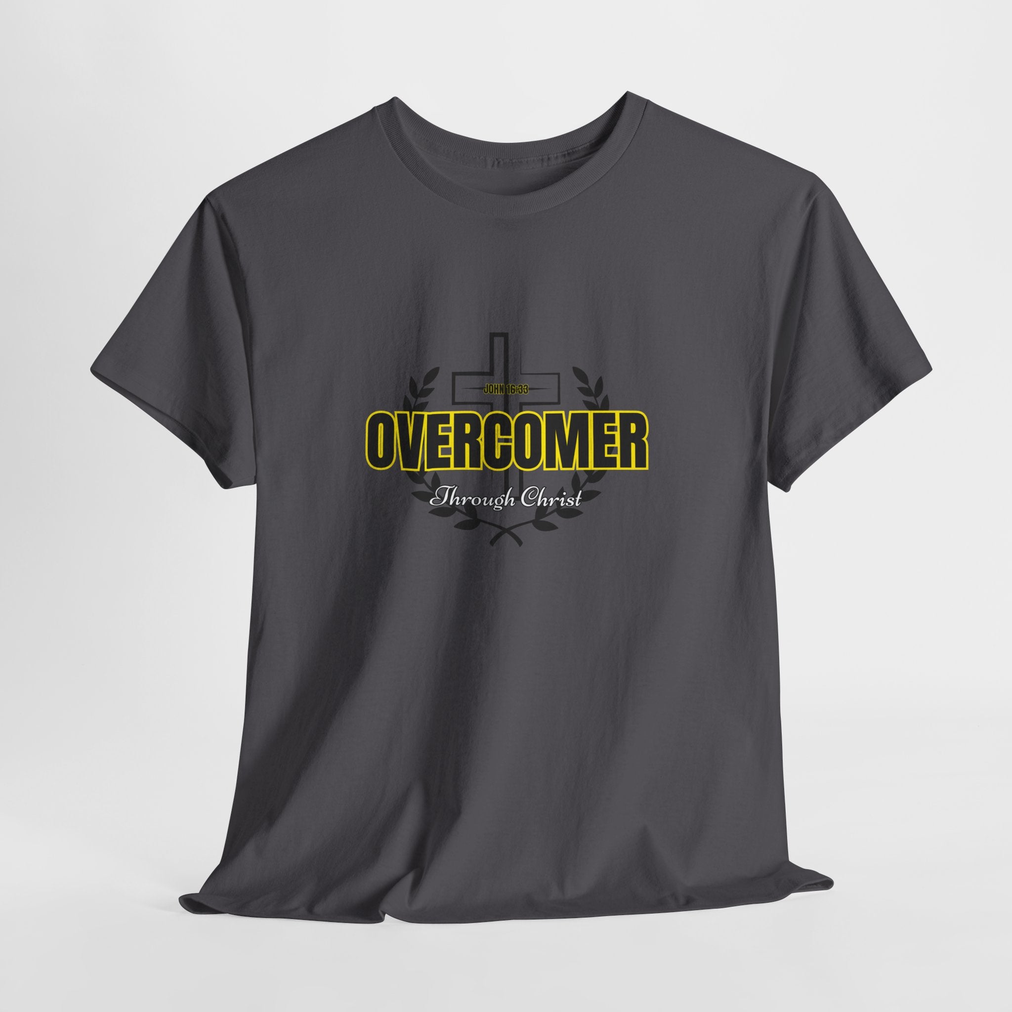 Overcomer Cross T-Shirt — Inspirational Christian Faith Tee