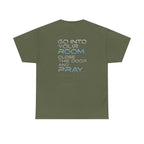 Christian 'Offline' Tee — Back Print: "Go Into Your Room, Close the Door and Pray"