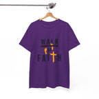 By Faith T-Shirt — Christian Walk By Faith Cross Tee