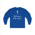 Not Perfect But Forgiven Long Sleeve Tee — Christian Faith Graphic Shirt