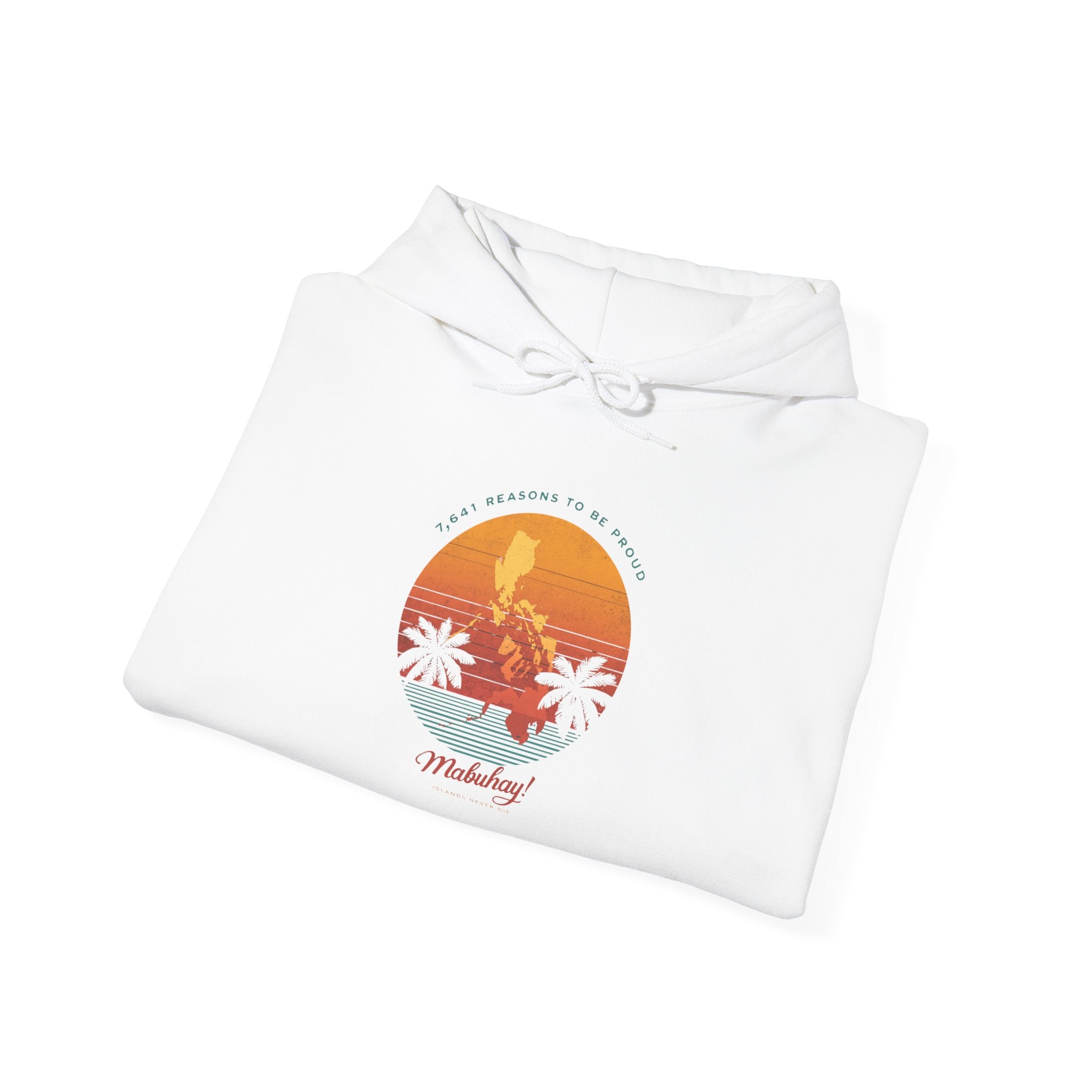 Hoodie • Mabuhay Sunset Palm Graphic — "Philippines" Retro Beach Vibes