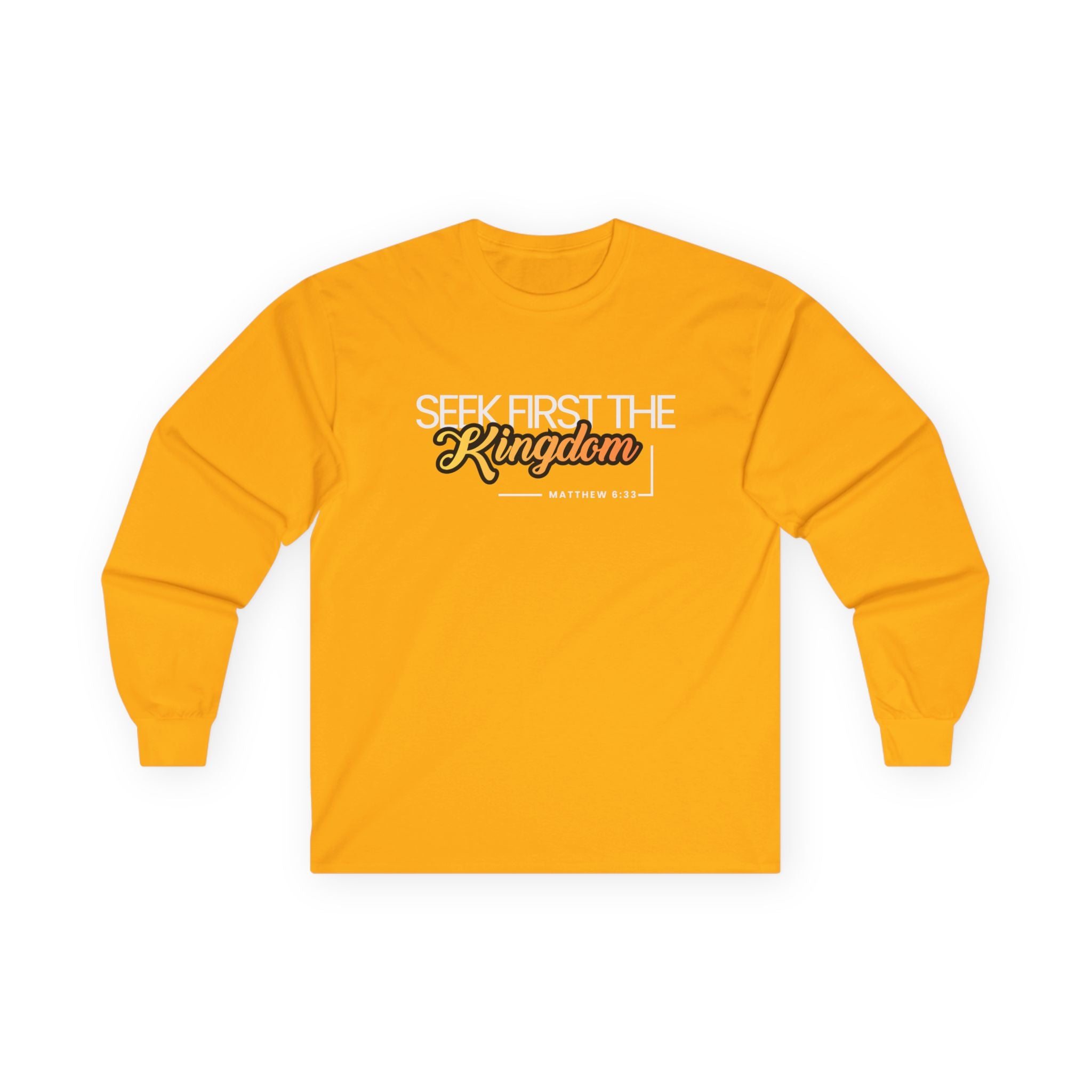 Seek First the Kingdom Long Sleeve Christian Tee