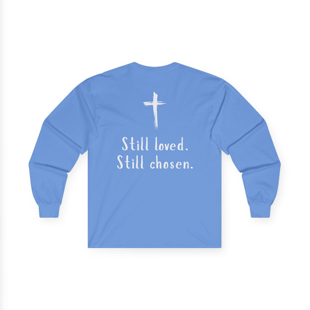 Not Perfect But Forgiven Long Sleeve Tee — Christian Faith Graphic Shirt