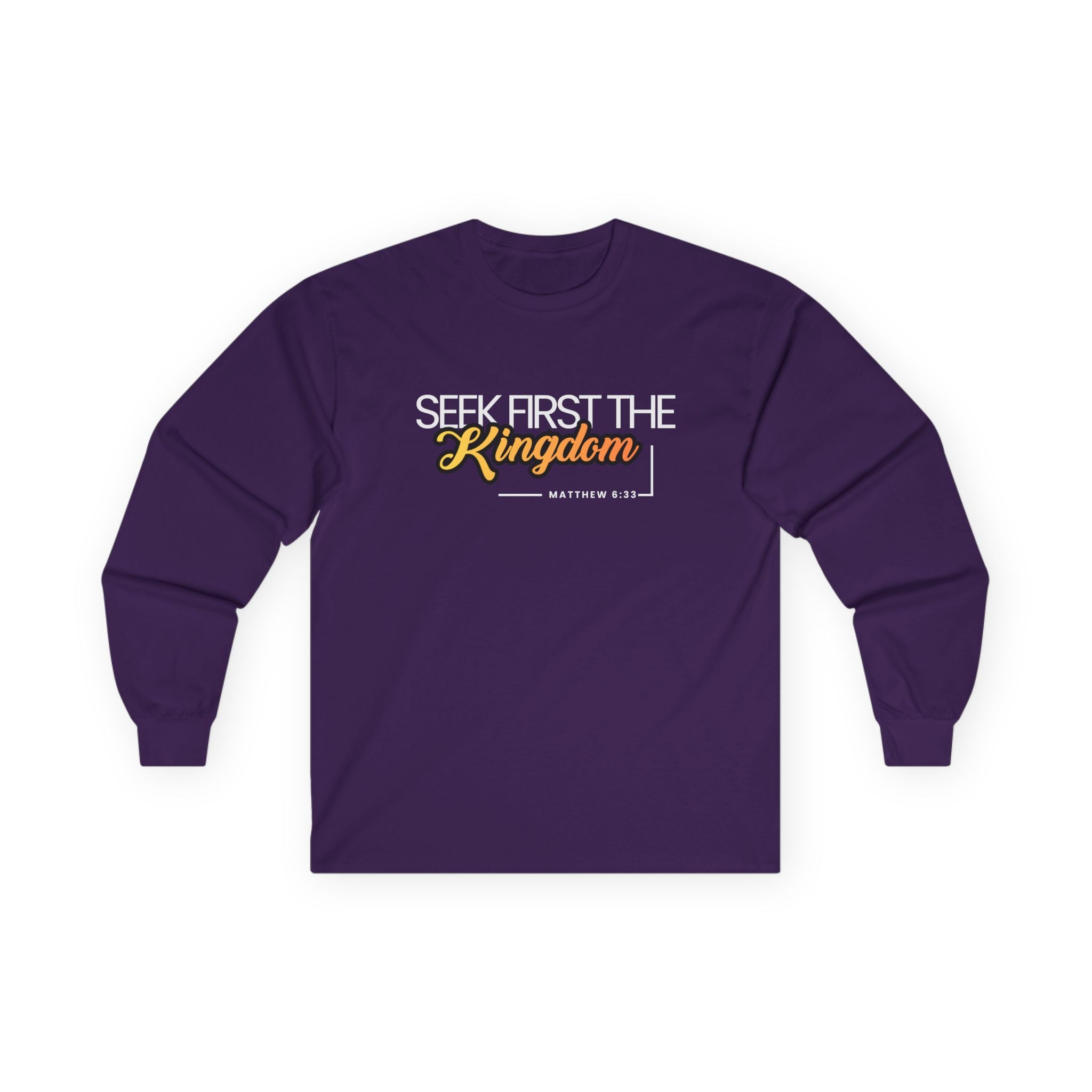 Seek First the Kingdom Long Sleeve Christian Tee