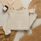 Christian Crewneck Sweatshirt "I AM the Light" Cross Pullover, John 8:12 Scripture Apparel, Faith Graphic Sweatshirt