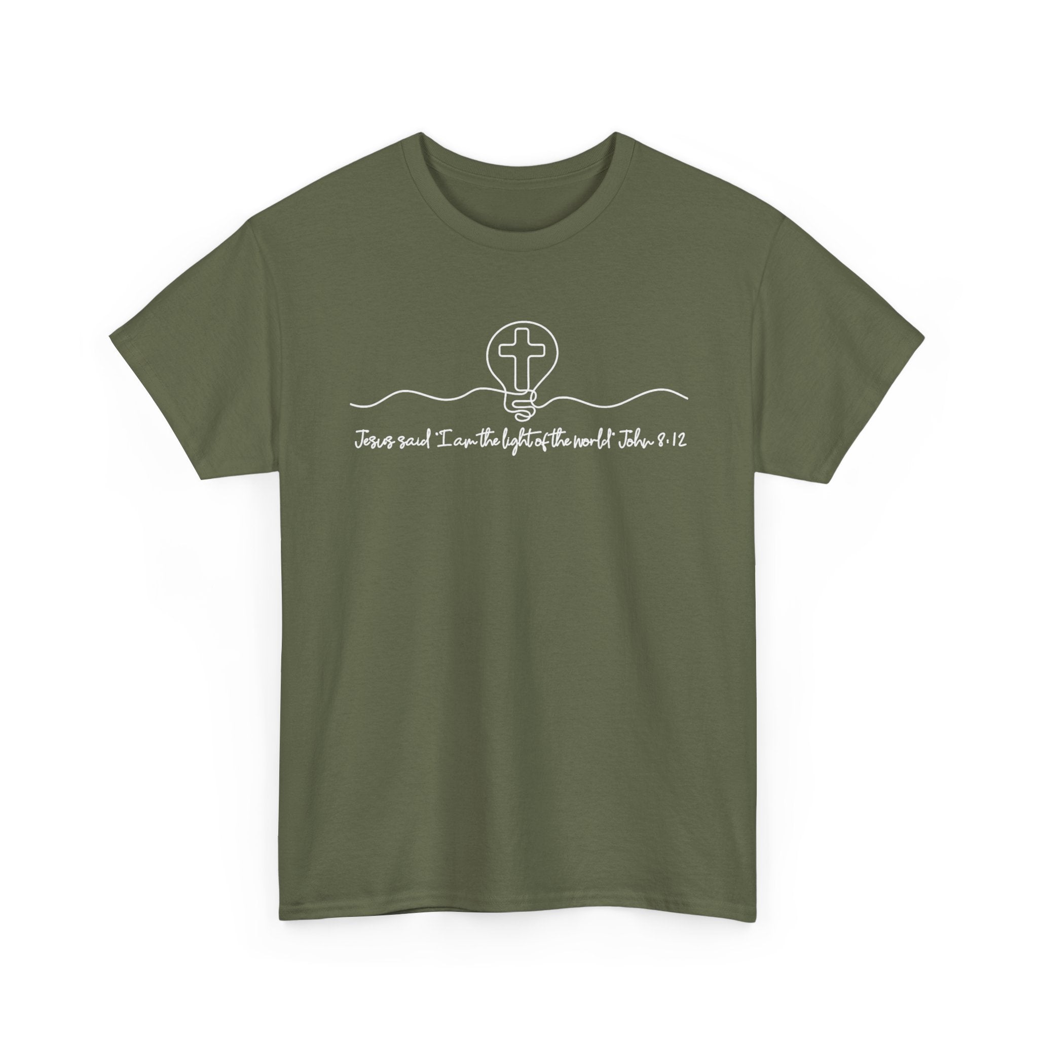Christian Cross Graphic Tee — "Jesus and I Live By Faith" Inspirational Bible Verse Shirt