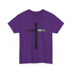 Christian Cross T-Shirt — "Salvation Romans 5:8" Faith Tee