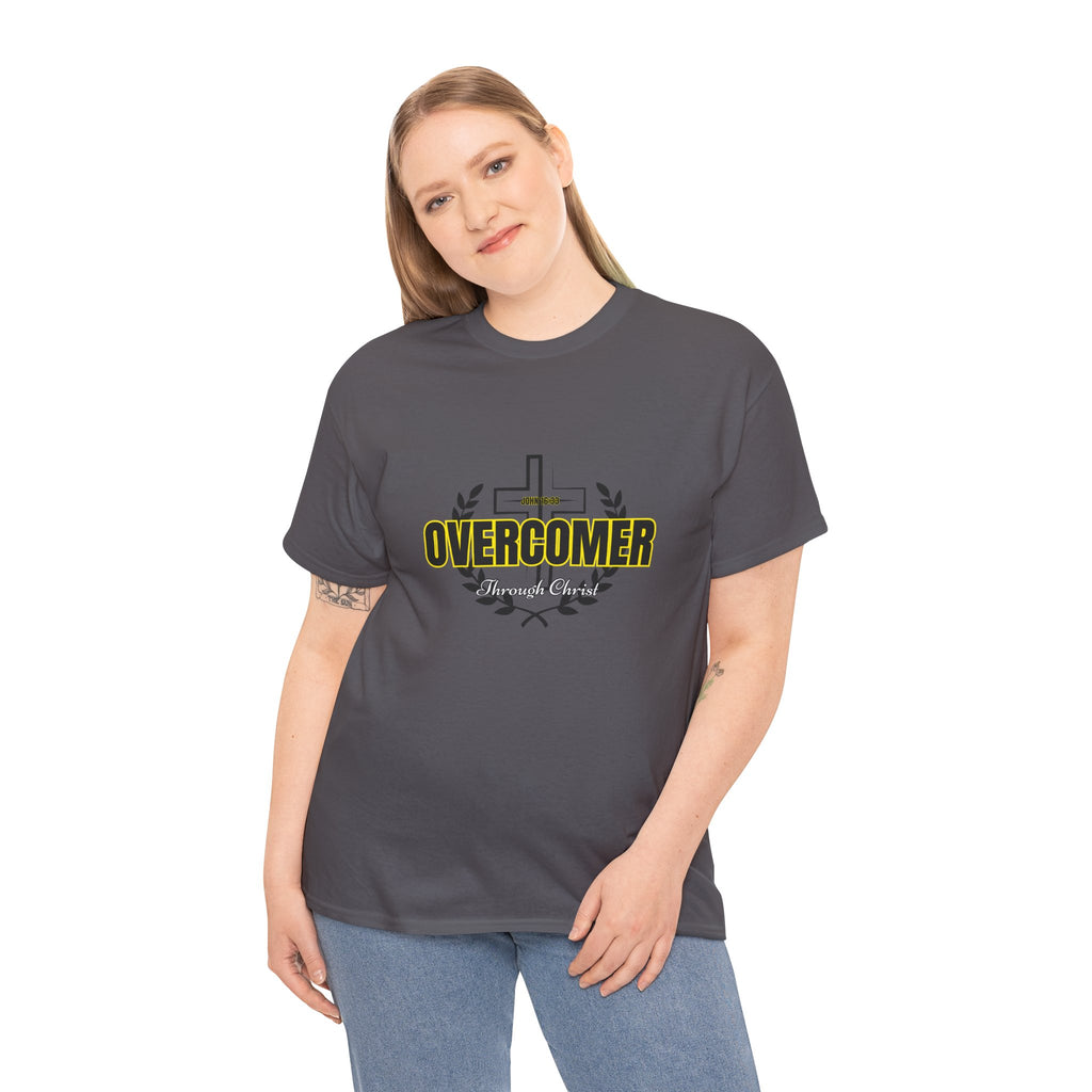 Overcomer Cross T-Shirt — Inspirational Christian Faith Tee