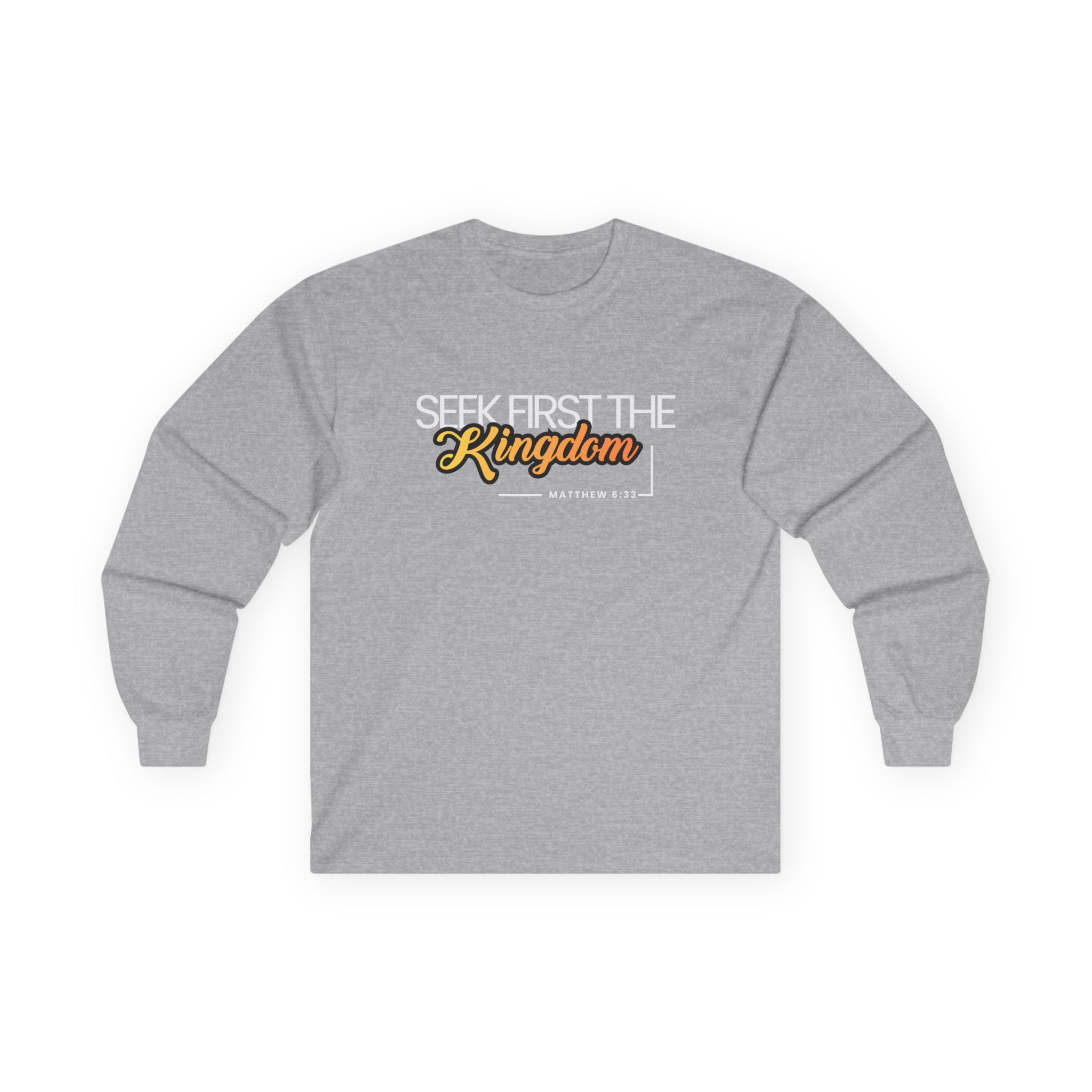 Seek First the Kingdom Long Sleeve Christian Tee