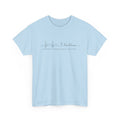 Faith Heartbeat T‑Shirt — I Surrender Script Christian Tee