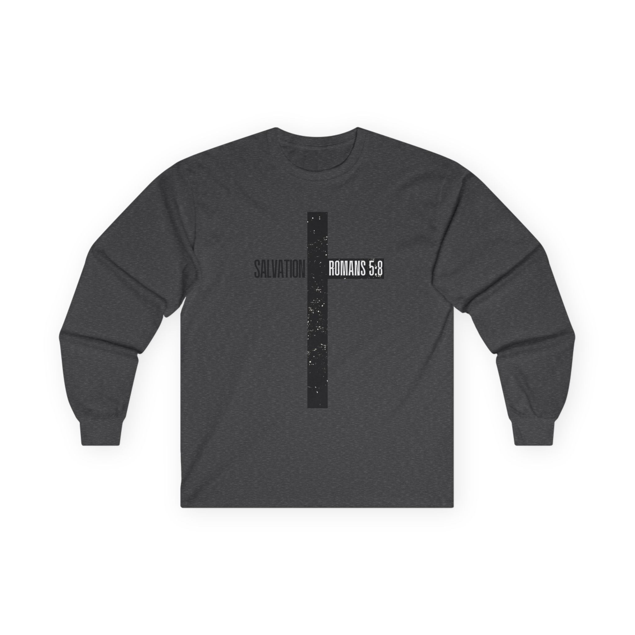 Salvation Romans 5:8 Cross Long Sleeve Tee