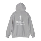 Not Perfect — Forgiven Hoodie | Christian Inspirational Sweatshirt (Romans 5:8, Still Loved/Still Chosen)