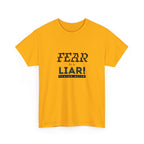 T-Shirt — "Fear Is a Liar!" Graphic Tee | Inspirational Christian Message