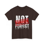 Christian Tee — "Not Perfect, Forgiven" Romans 5:8 Graphic T-Shirt (Still Loved / Still Chosen)