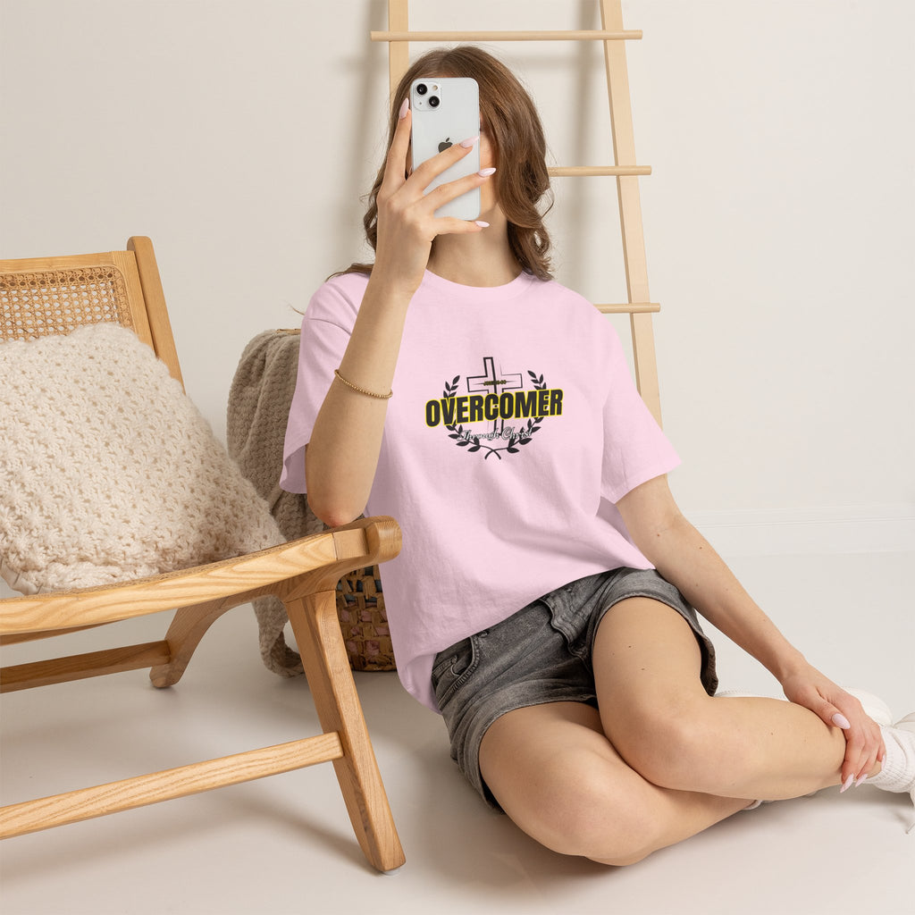 Overcomer Cross T-Shirt — Inspirational Christian Faith Tee