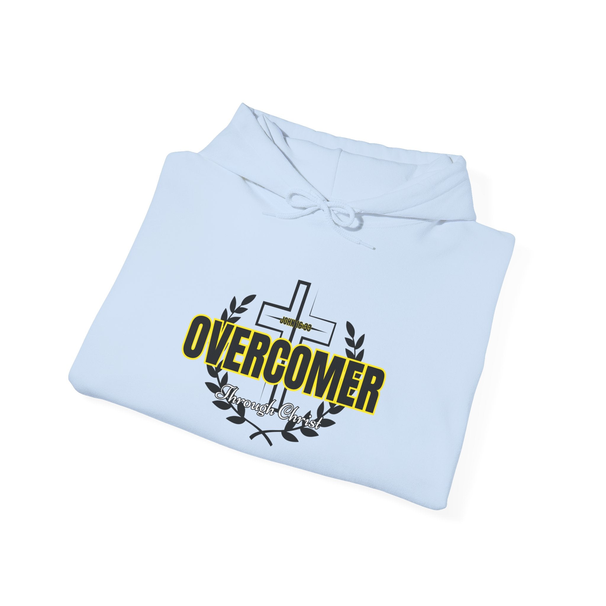 Overcomer Cross Hoodie – Faith-Based Christian Pullover