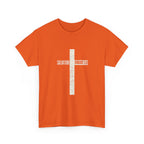 Christian Cross T-Shirt — "Salvation Romans 5:8" Faith Tee