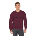 Christian Crewneck Sweatshirt "Walk By Faith" Pullover, 2 Corinthians 5:7 Apparel, Minimalist Faith Graphic Sweatshirt