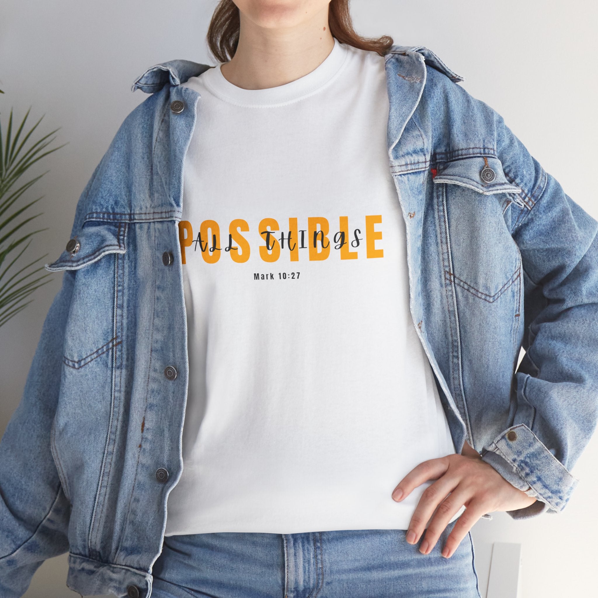 Possible T-Shirt — Inspirational "Possible" Graphic Tee (Optimism, Motivational Quote)