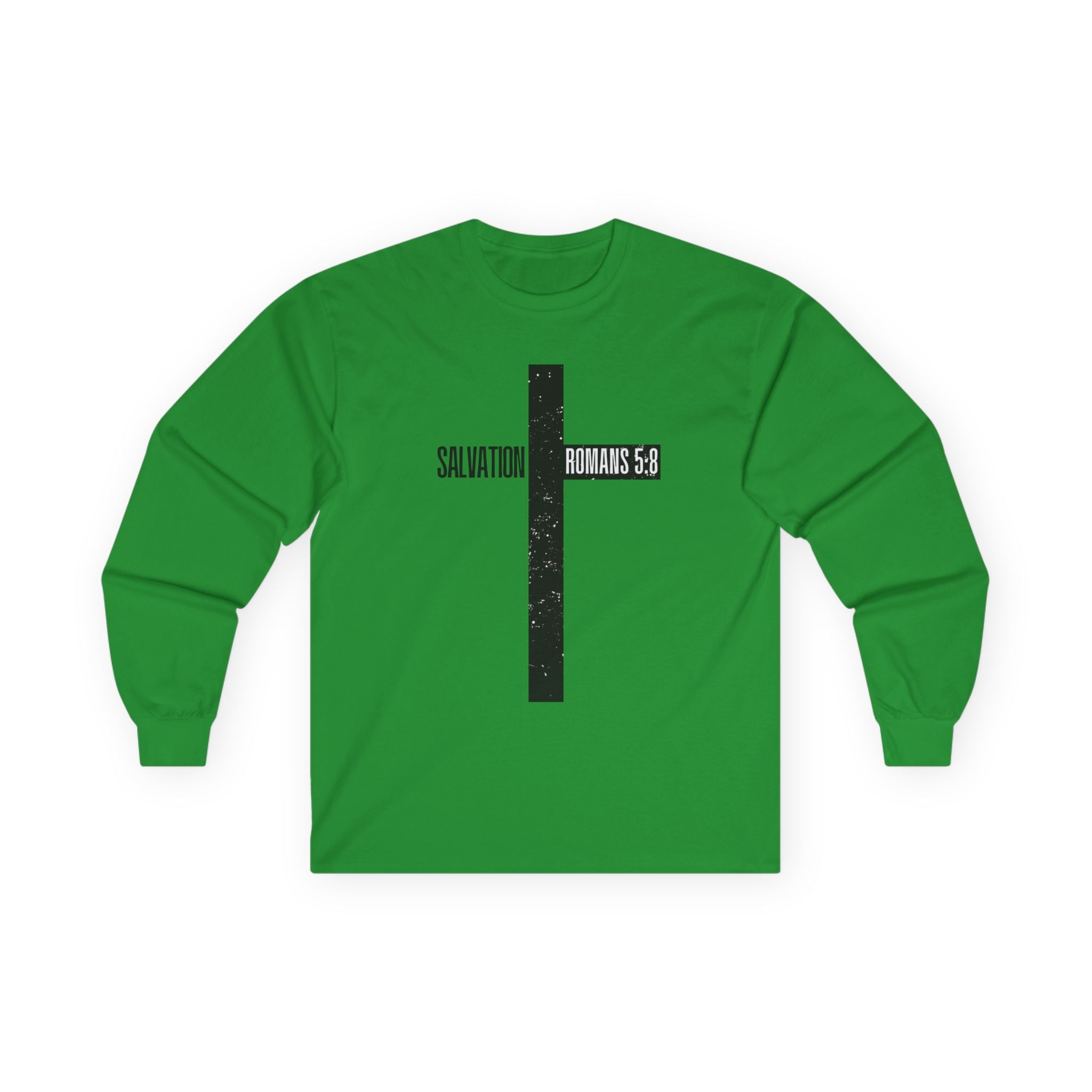 Salvation Romans 5:8 Cross Long Sleeve Tee